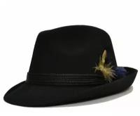 Шляпа Hathat, размер 60, черный
