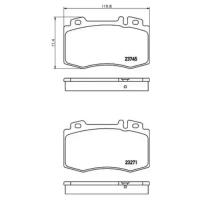 Дисковые тормозные колодки передние Textar 2374502 для Mercedes-Benz (4 шт.)