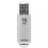 Флеш-накопитель USB 2.0 Smartbuy 16GB V-Cut Silver (SB16GBVC-S)