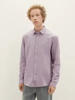 Рубашка Tom Tailor для мужчин 1037473/32359 фиолетовая, размер M INT