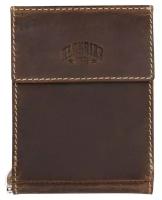 Зажим для купюр KLONDIKE 1896, фактура гладкая, коричневый