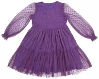 Платье детское Amarobaby BABY DOLL, фиолетовый, размер 116