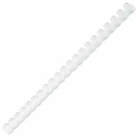 Пружины пластиковые для переплета, комплект 100 штук, 16 мм (для сшивания 101-120 листов), белые, офисмаг, 531457