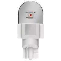 Лампа автомобильная W16W (W2.1*9.5d) LED (блистер, 2шт) RED 12V OSRAM