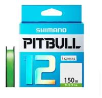 Shimano, Шнур Pitbull 12 PE PL-M52R, 150м, #0.8, S. Lime