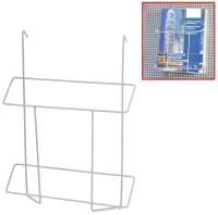 Лоток навесной для стоек парус, формат А4, 300х225х40 мм, проволочный, хром, 290445