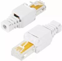 RJ 45 коннектор для быстрого монтажа на кабель витая пара Rexant