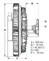 Вискомуфта Вентилятора Радиатора Beru арт. LK010