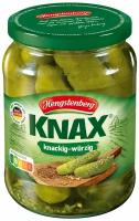 KNAX Огурчики маринованные хрустящие с зеленью Hengstenberg