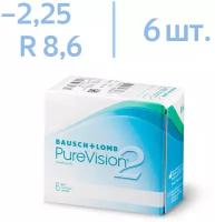 Контактные линзы Bausch & Lomb PureVision 2 HD, 6 шт