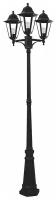 Feron Садово-парковый светильник 6215 11080, E27, 300 Вт, цвет арматуры: черный, цвет плафона бесцветный