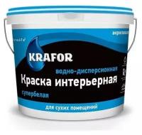 Краска Krafor ВД интерьерная супербелая 3 кг