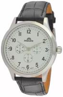Наручные часы Радуга Часы мужские наручные Радуга 624-3. Классические кварцевые костюмные часы на кожаном ремешке., серебряный