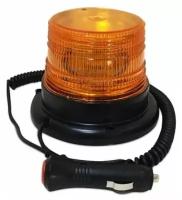 Маячок проблесковый на магните 12-24V, 12W (желтый) диодный, 12-LED, 1 шт