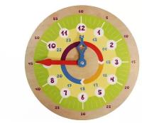 Обучающий набор Мастер игрушек Обучающая доска Точное время IG0766, бежевый/зеленый/красный/желтый