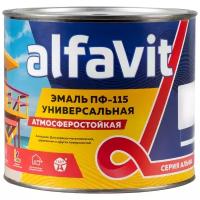 Эмаль пентафталевая / алкидная (ПФ) Alfavit ПФ-115 желтый 1.9 кг