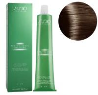 Kapous Studio Professional Крем-краска для волос Studio, с рисовыми протеинами и экстрактом женьшеня, тон №6.0, Тёмный блонд, 100 мл