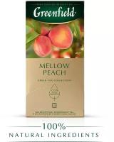 Чай зеленый Greenfield Mellow Peach в пакетиках, роза, персик, 25 пак