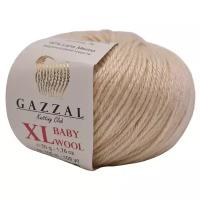 Gazzal Пряжа Gazzal Baby Wool XL (40% Мериносовая шерсть, 20% Кашемир ПА, 40% Акрил) 50 г 100 м, 839 бежевый, 1 моток