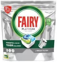 Капсулы для посудомоечной машины Fairy Platinum All in one, 70 шт., 1.1 л, дой-пак