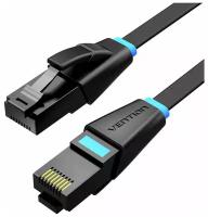 Патч-корд Vention прямой UTP cat.6, RJ45 - 5м. плоский Черный