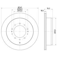 Диск тормозной зад Nisshinbo ND1029K