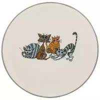 Тарелка десертная коллекция озорные коты 20 см высота 2 см Lefard (143519)