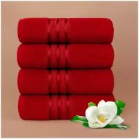 Dome Набор полотенец для лица Harmonika цвет: красный (50х80 см - 4 шт) br49825