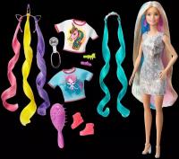 Кукла Barbie Радужные волосы GHN04