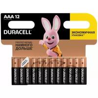 Батарейки Duracell AAA мизинчиковые 12 шт