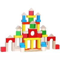 Деревянные Краснокамская игрушка Конструктор «Строим сами», 66 деталей