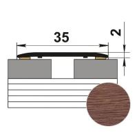 Лука Профиль одноуровневый лука ЛС 35 ламинированный Дуб мокко 0,9 м