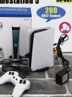 Игровая приставка GS5 / Игровая консоль GAME STATION 5, 200 ретро игр, 2 джойстика / Портативная приставка для телевизора / Видеоигры для детей