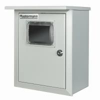 Универсальный монтажный шкаф с козырьком MASTERMANN 2КС (со стеклом), 330х280х140 мм, IP 41