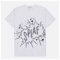 Мужская футболка Comme des Garcons SHIRT x Christian Marclay Print Splaf Crew Neck белый, Размер M