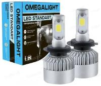 Лампа Светодиод 12v H27 Led Standart 2400lm OMEGALIGHT арт. OLLEDH27ST1