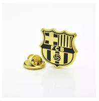 Значок ФК Барселона Испания эмблема золотая