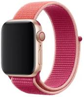 Ремешок для Apple Watch 1-6/SE 38/40 мм нейлоновый InnoZone - Гранатовый (APWTNY38-44)