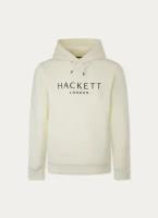 Толстовка с капюшоном для мужчин Hackett London, цвет: белый, размер: M