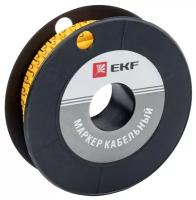 Маркировка кабельная EKF plc-KM-1.5-C 1000 шт. желтый