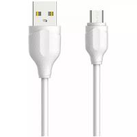 Кабель LDNIO LS372/ USB Micro/ 2m/ 2.1A/ медь: 86 жил/ белый