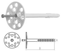 Дюбель для теплоизоляции 10х260 мм с металлич. гвоздем (50 шт в карт. уп.) STARFIX (SMW1-61328-50)