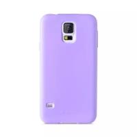 Силиконовый чехол Melkco Poly Jacket TPU case для Samsung Galaxy S5 Mini, сиреневый