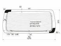 Стекло Заднее С Обогревом Nissan Serena 03-05 XYG арт. TC24-03 RW/H/X