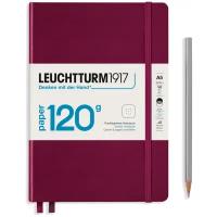 Блокнот Leuchtturm 120g Edition Medium A5 101л в точку твердая обложка Красный Портвейн