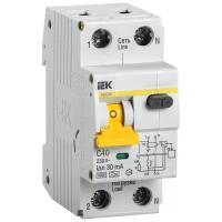Дифференциальный автоматический выключатель IEK АВДТ 32, 2Р(1Р+N), C40, 30 мА, 6 кА