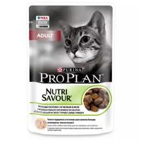 Purina Pro Plan Nutri Savour влажный корм для взрослых кошек с ягненком в желе - 85 г х 26шт