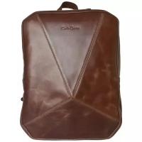 Кожаный рюкзак Carlo Gattini Lanciano Темно-коричневый Brown