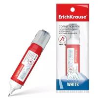 Ручка-корректор ErichKrause Arctic White, 12 мл, с металлическим наконечником, в пакетике (1 шт.)