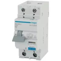 Дифавтомат АВДТ Hager 1P+N 6kA С-32A In=30мА, Тип А, винтовые клеммы 2М AD982J